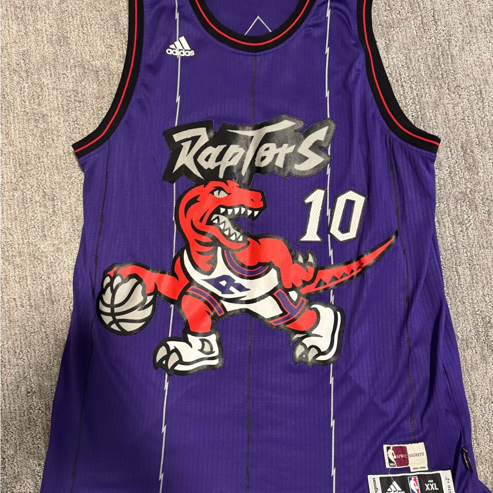 Adidas Raptors Purple Jersey DEROZAN